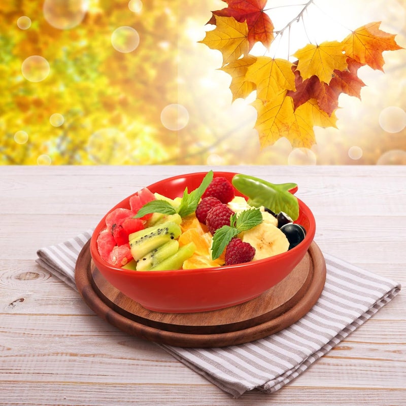 Cabilock Strawberry Bowl Ceramic Bowl Salad Plate Decorative Fruit Plate Strawberry Shaped Serving Plate Dessert Plate Cute Porcelain Plates Food Container for Pasta Snack Appetizer - Image 4