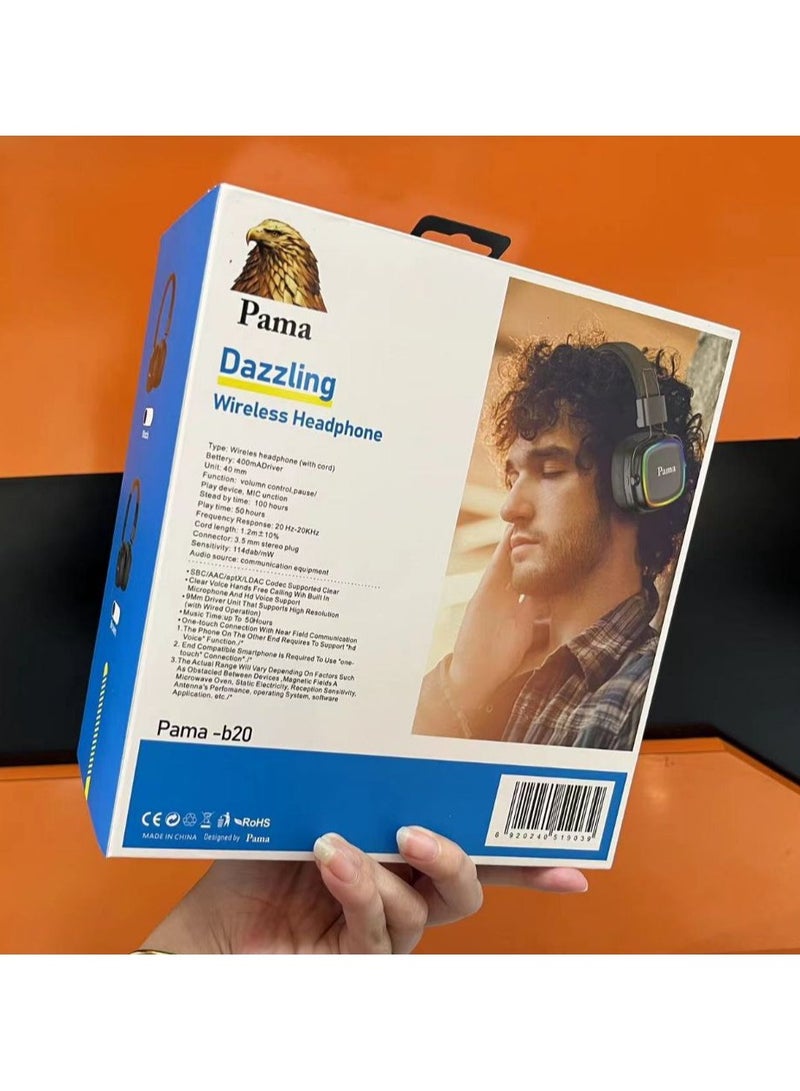 Pama Wireless B20 Bluetooth Headphones – Dazzling Design Pama - Image 5