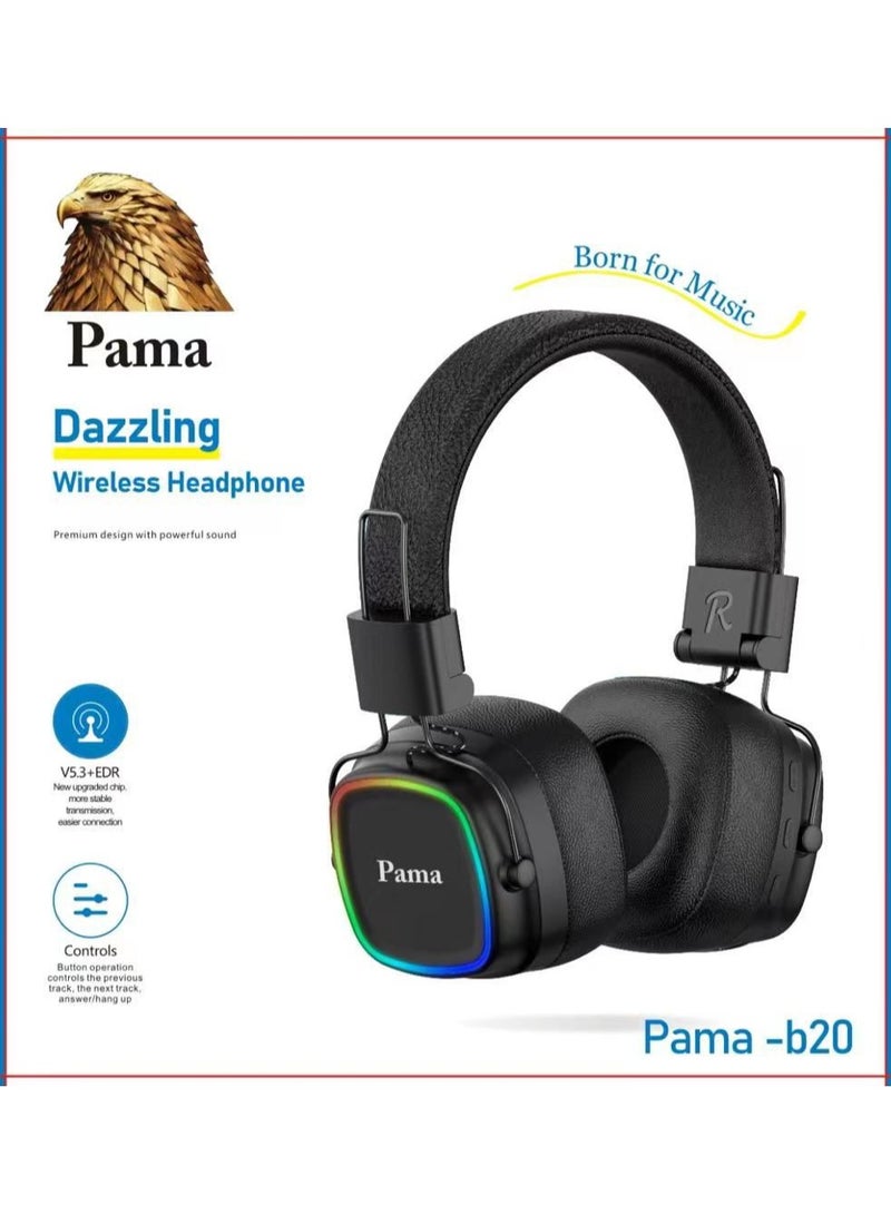 Pama Wireless B20 Bluetooth Headphones – Dazzling Design Pama - Image 1