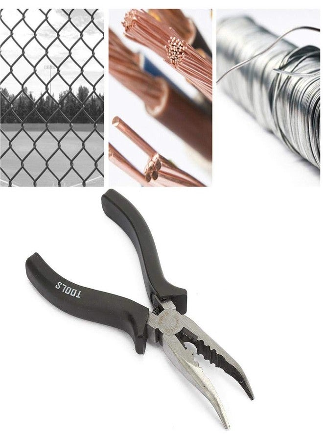 Thincol Slimline Bent Nose Pliers 6'' High Carbon Steel Round Curved Nose Pliers High Hardness, Firm And Strong，for Multiple Purposes. - Image 3