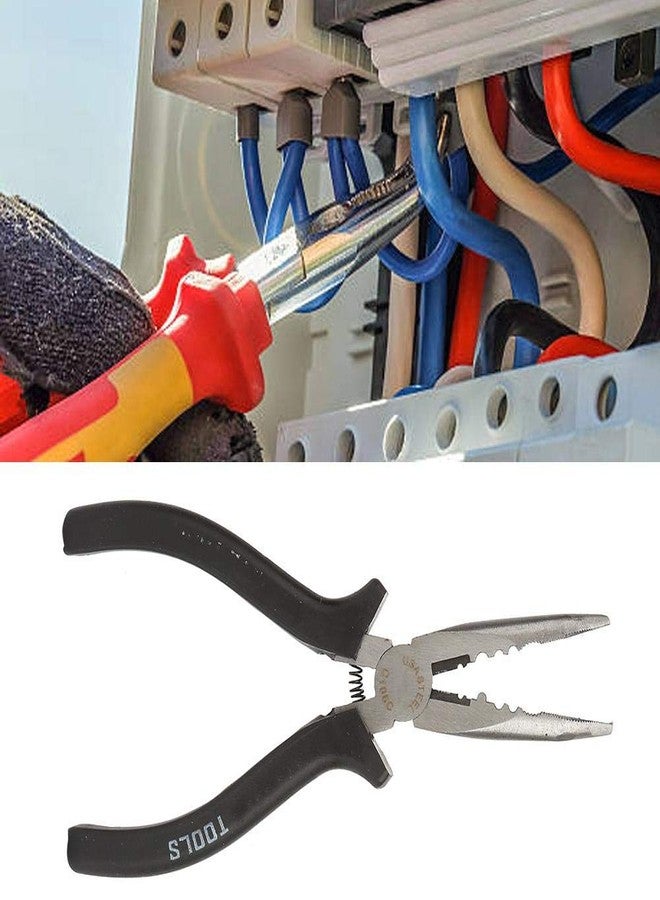 Thincol Slimline Bent Nose Pliers 6'' High Carbon Steel Round Curved Nose Pliers High Hardness, Firm And Strong，for Multiple Purposes. - Image 2
