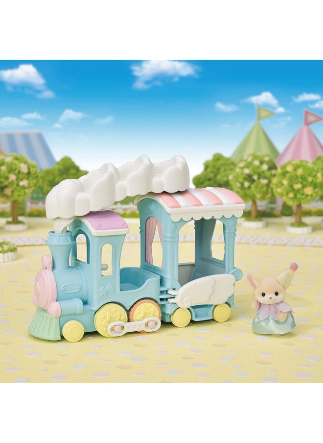 Calico Critters Calico Critters Floating Cloud Rainbow Train - Toy Vehicle Playset with 1 Collectible Figure  - Image 3