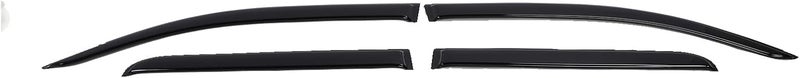 Keenso 4Pcs Outside Mount Vent Visor, Glossy Black Stylish Design High Strength ABS Rain Guard Wind Deflector, with Quick Easy Installation, for 2024 - Image 4