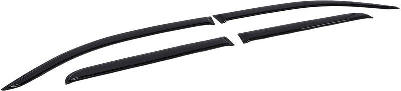 Keenso 4Pcs Outside Mount Vent Visor, Glossy Black Stylish Design High Strength ABS Rain Guard Wind Deflector, with Quick Easy Installation, for 2024 - Image 3