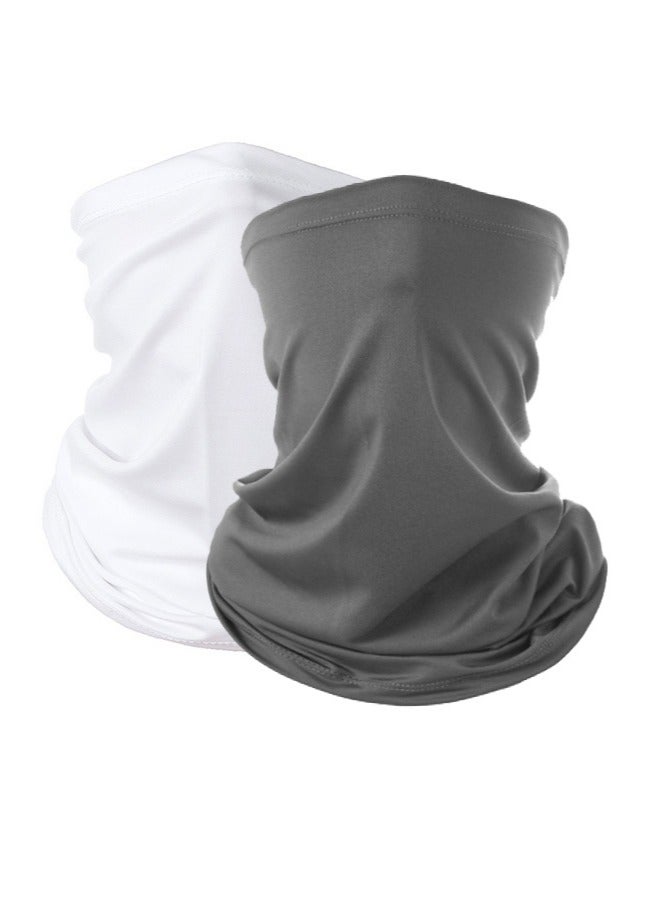 SOWUGI 2Piece Sun UV Protective Neck Gaiter Breathable Face Mask Face Cover Outdoor Cycling Neck Scarf - Image 1