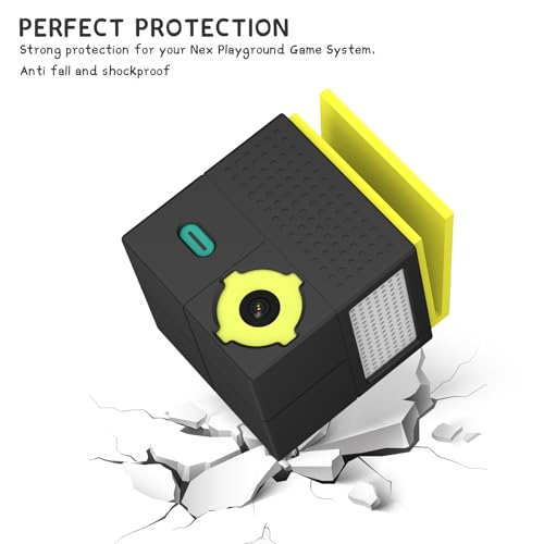 Wacanc Silicone Case Cover for Nex Playground Game System,Protective Case Cover Compatible with Nex Playground Game System,Anti Slip Anti Scratch Shockproof Nex Playground Game System Case (Black) - Image 5