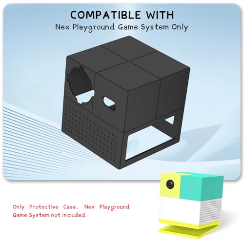 Wacanc Silicone Case Cover for Nex Playground Game System,Protective Case Cover Compatible with Nex Playground Game System,Anti Slip Anti Scratch Shockproof Nex Playground Game System Case (Black) - Image 2