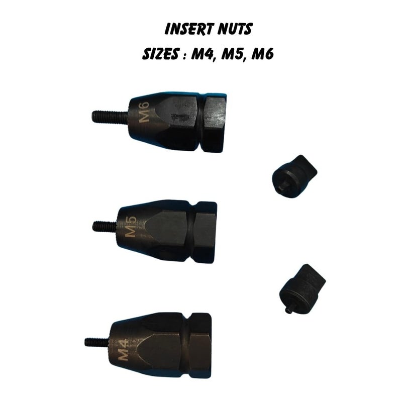 Pneumatic Rivet Nut Gun Air Nut Pull Setter Tool with 3 Interchangeable NosePiece Sizes with 1500 rpm M4 M5 M6 - Image 3