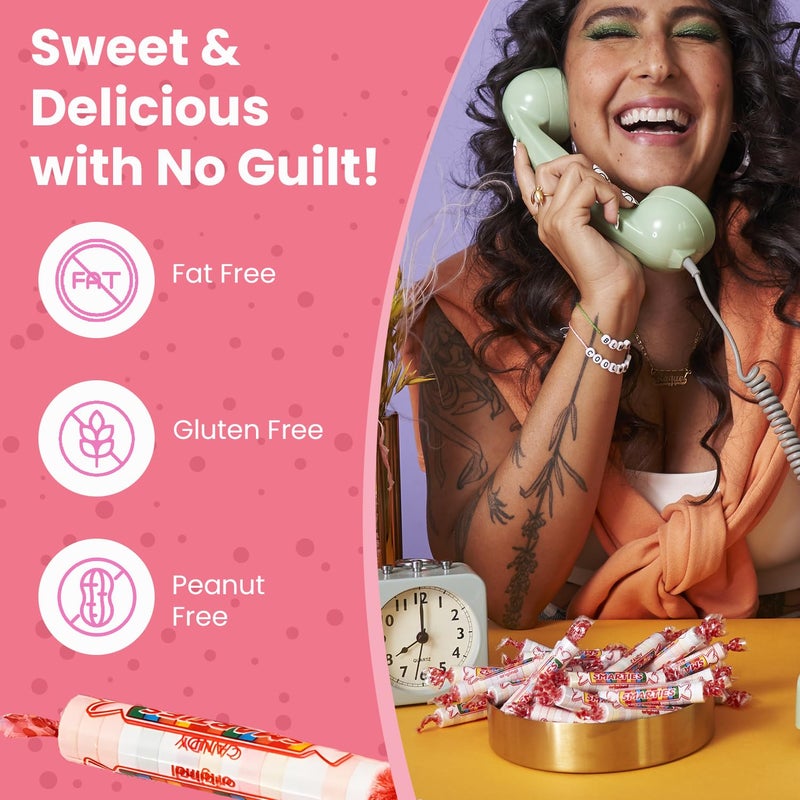 Smarties Candy Bulk Rolls Original Flavor - Gluten & Vegan Free - Classic Sweetness From Family Owned Company Since 1949, Peanut Free & Dairy Free - Perfect Halloween Candy - 5oz Bag (Pack of 2) - Image 2