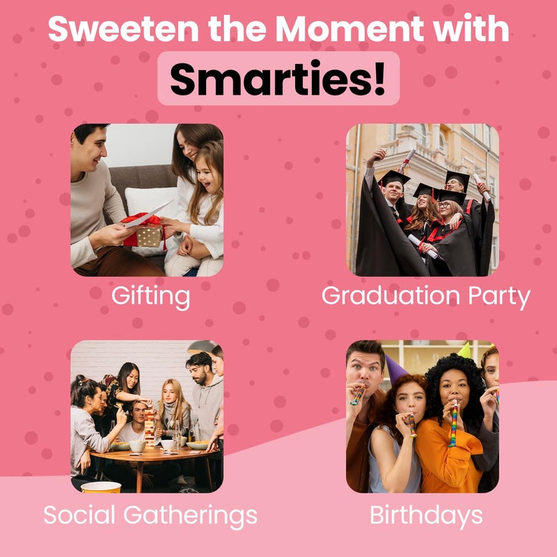 Smarties Candy Bulk Rolls Original Flavor - Gluten & Vegan Free - Classic Sweetness From Family Owned Company Since 1949, Peanut Free & Dairy Free - Perfect Halloween Candy - 5oz Bag (Pack of 2) - Image 5