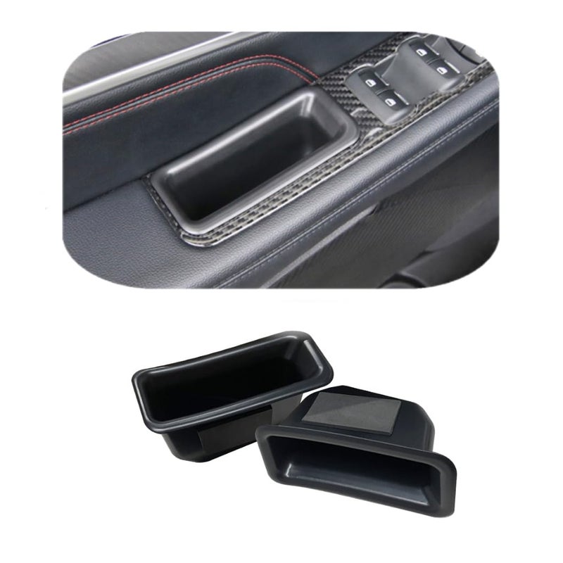 Vesul Front Row Door Side Storage Box Compatible with Ford Explorer 2016 2017 2018 2019 Armrest Phone Container Door Organizer Handle Pocket ABS Tray Insert Glove Pallet - Image 1