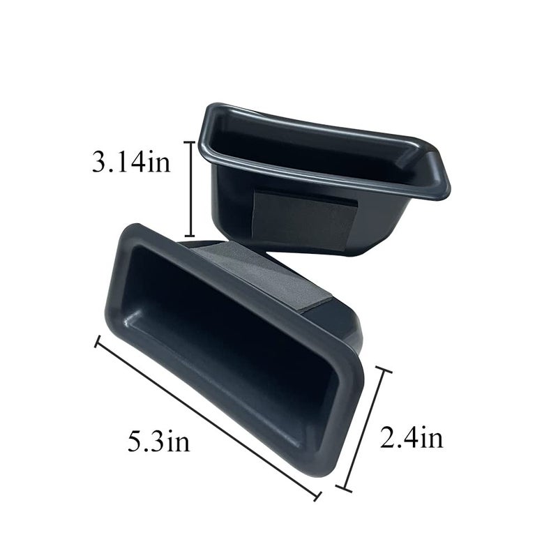 Vesul Front Row Door Side Storage Box Compatible with Ford Explorer 2016 2017 2018 2019 Armrest Phone Container Door Organizer Handle Pocket ABS Tray Insert Glove Pallet - Image 5