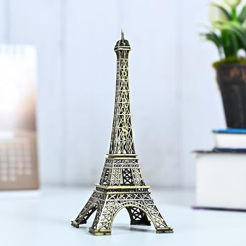 ZAICUS Eiffel Tower Showpiece - Stunning French Decor | 15cm Metal Sculpture for Travel Lovers & Home Decor - Image 1