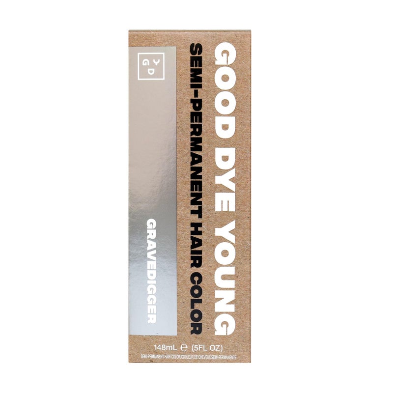 Good Dye Young Semi-Permanent Hair Color (Gravedigger Silver) - UV Protective, Conditioning, PPD-Free, Cruelty-Free & Vegan, Lasts 15-24+ Washes - Image 1