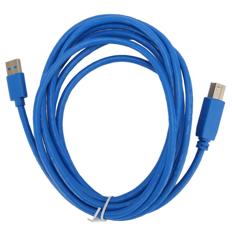 كابل طابعة USB 3.0 بطول 3 أمتار (9.8 قدم) - نقل بيانات عالي السرعة بسرعة 5 جيجابت في الثانية - كابل USB A إلى B بتقنية التوصيل والتشغيل للمنزل والمكتب والاستوديو وأجهزة USB B - Image 1