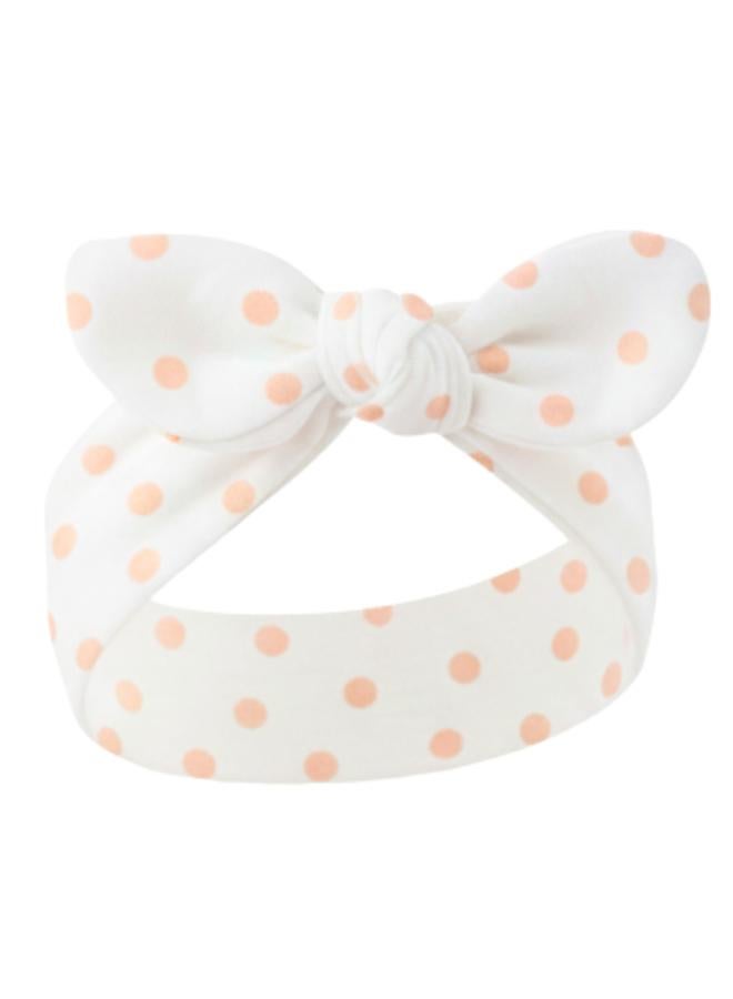 Mothers Choice Pack of 5 - Bow Cotton Headbands 0-6 Months - Image 4