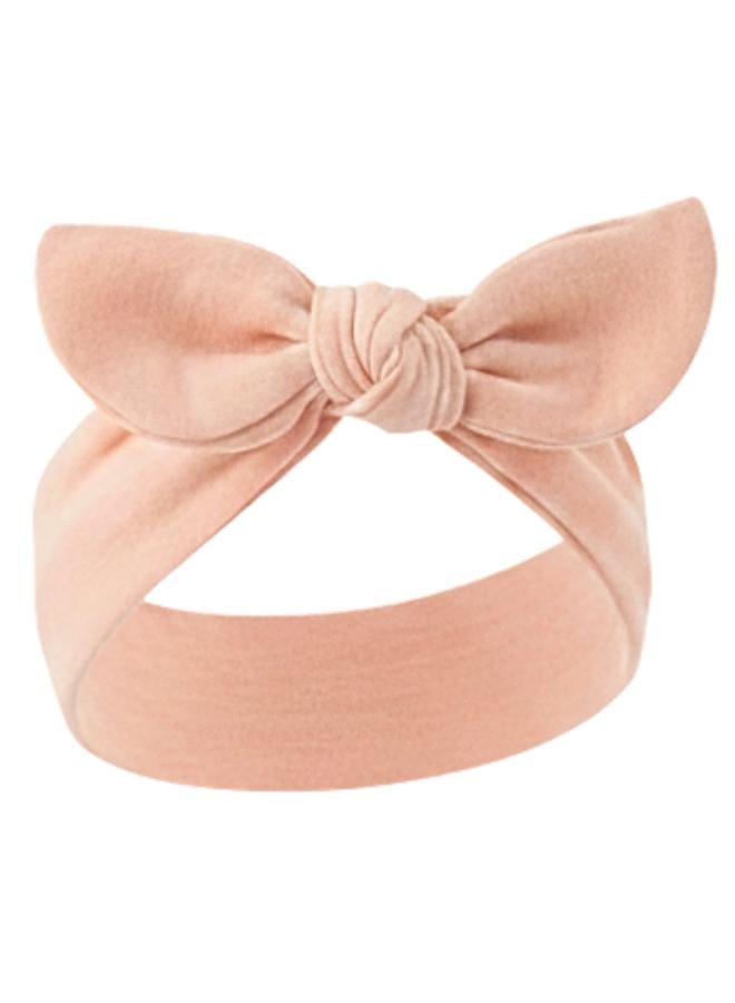 Mothers Choice Pack of 5 - Bow Cotton Headbands 0-6 Months - Image 3