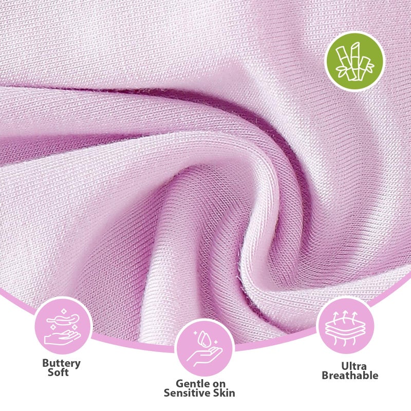 OPAWO Baby Boy Pajamas 3 Pack, 2 Way Zipper Sleepers Baby Boy Girl Romper, Toddler Summer Clothes Outfits 0-24M(Purple,Mauve,Beige,0-3 Months) - Image 3