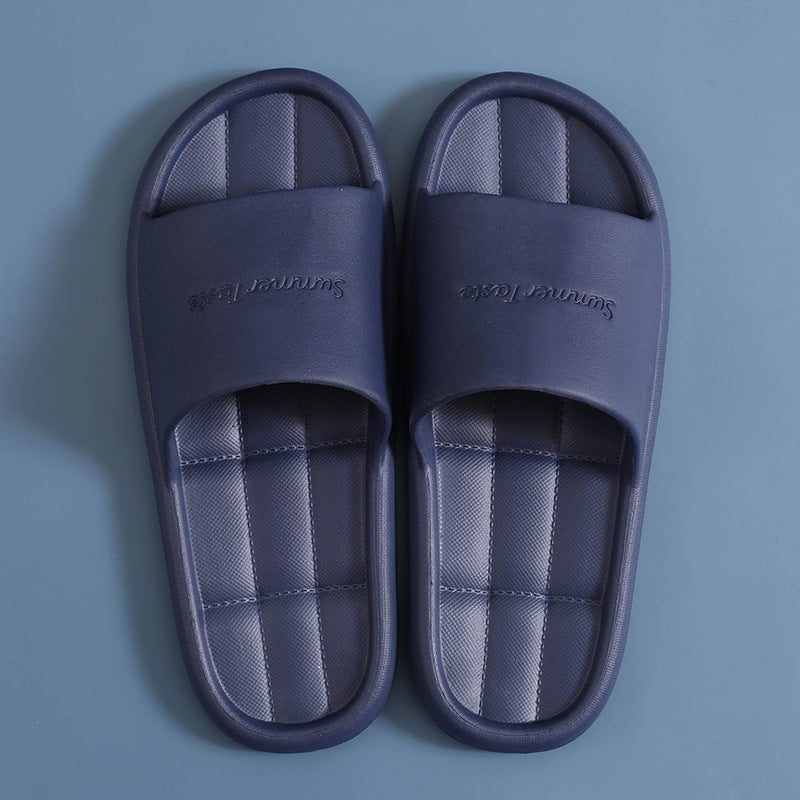 SUMMERTASTE Women's Summer EVA Bath Slippers – Non-Slip, Waterproof, Thick Sole, Unisex Indoor Slide Sandals for Couples