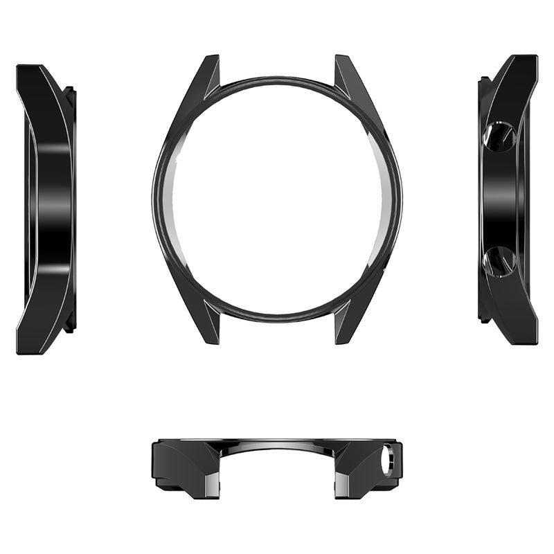 2pcs Watch Protective Case watch Protect Shell TPU Watch Protector Compatible for HuaWei Watch Black - Image 5