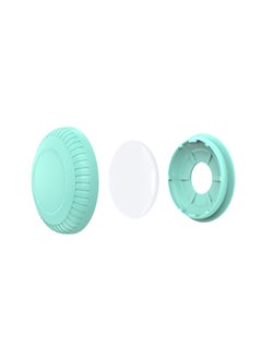 Generic For Apple AirTag Locator Anti-lost Device Tracker PC + TPU High Adhesive Sticker Protective Cover-Color:Mint Green  - Image 1