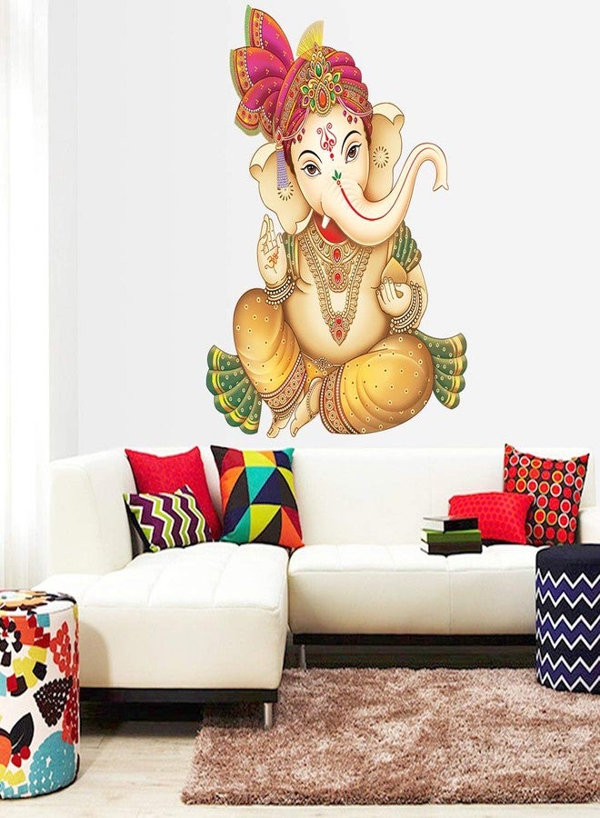 Rangoli White Glossy Vinyl Wall Sticker Premium Self-Adhesive Waterproof Decorative Wall Decal for Bedroom, Living Room, Office & Home Decoration Easy to Apply. Design-1 - Image 3