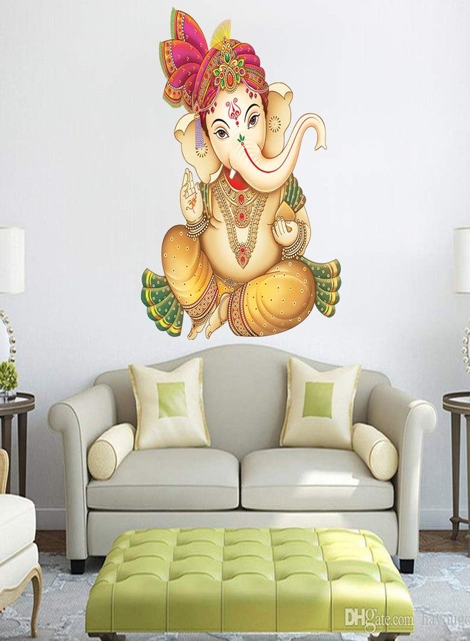 Rangoli White Glossy Vinyl Wall Sticker Premium Self-Adhesive Waterproof Decorative Wall Decal for Bedroom, Living Room, Office & Home Decoration Easy to Apply. Design-1 - Image 4