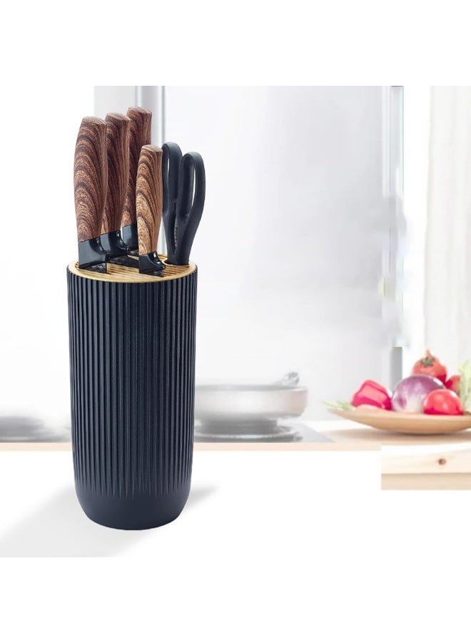 A high-quality knife set with a stylish holder, sharp and durable, for perfect organization and outstanding performance in the kitchen.