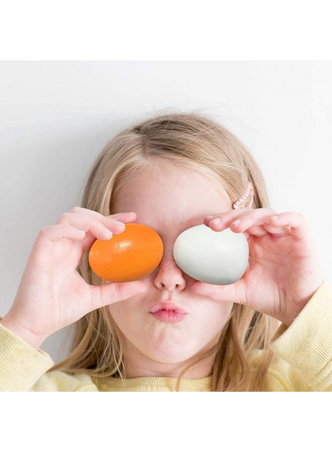 Sportsvoutdoors Sportsvoutdoors 6PCS Egg Kitchen Toys, Wooden Toy Food, Kids Play Food Cooking DIY Kitchen Pretend Play Food Set, Easter Eggs  - Image 2