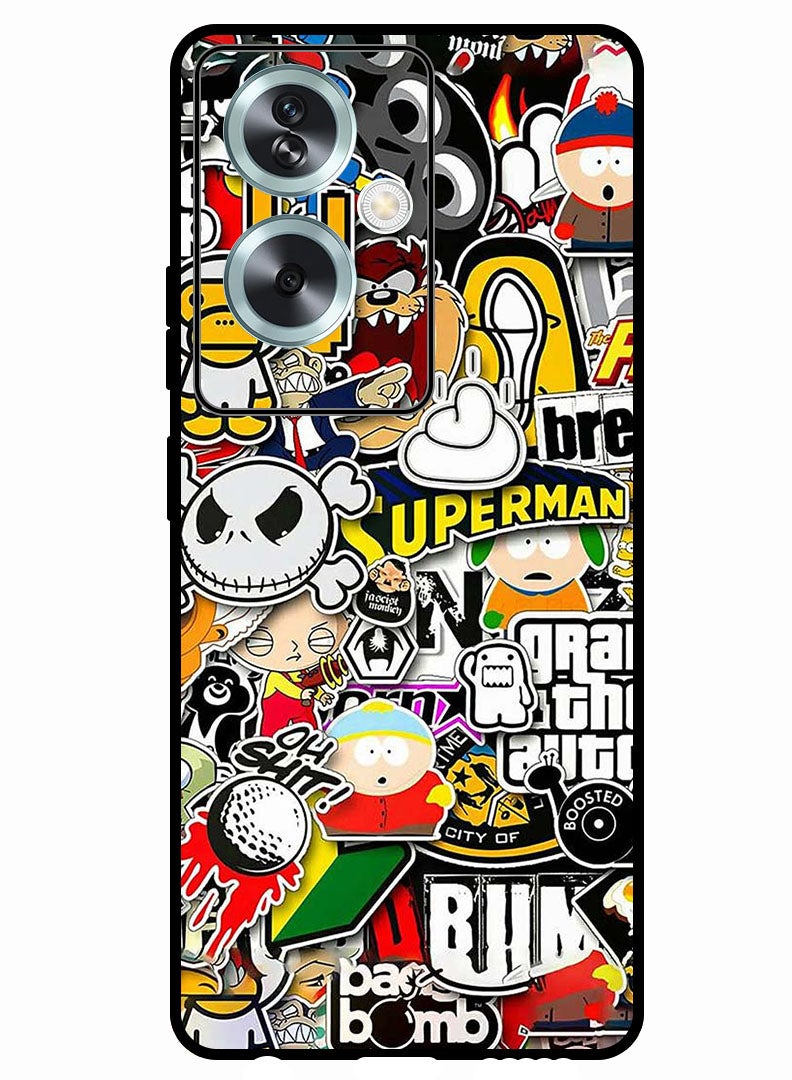 Theodor Protective Case Anti Scratch Shock Proof Bumper Cover For Oppo A79 5G superhero tags - Image 1