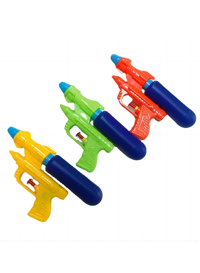 Colorful Kids Water Blasters Soakers - 3-Pack Water Gun Set for Outdoor Summer Fun, Beach, Pool & Backyard Play  - Image 1