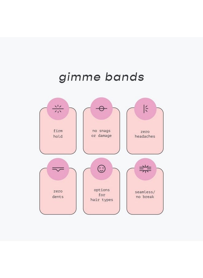 غيمي Gimme Beauty - ربطات شعر سوداء بخمسة مقاسات - مجموعة تركيب الأربطة - ربطات شعر ناعمة للشعر الكثيف وحاملات ذيل حصان سوداء للشعر الخفيف - ربطات شعر لا تسبب التلف لجميع أنواع الشعر، اعثري على المقاس المناسب لكِ (عدد 5) - Image 3