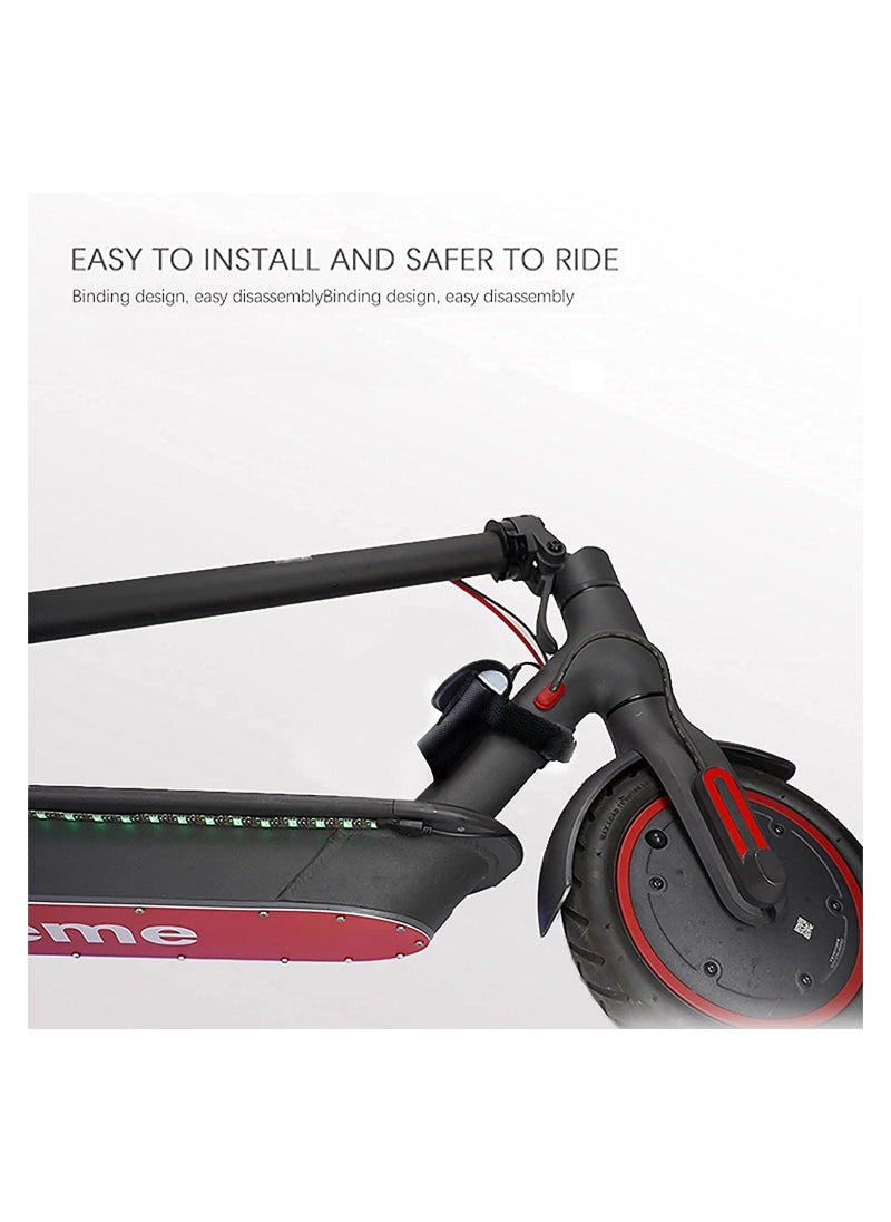 Generic Electric Scooter LED Strip Light, 2 Pack Night Cycling Foldable Colorful Lamp Waterproof Safety Skateboard Decorative Accessories for Xiaomi M365/pro, for Ninebot/for Mercane Wide Wheel Scooter - Image 2