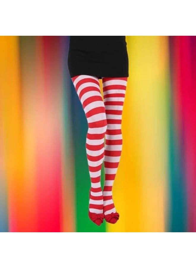 My souq Trendy Striped Women's Full-Length Tights - Bold Accessory for Party and Costume Outfits - Image 1