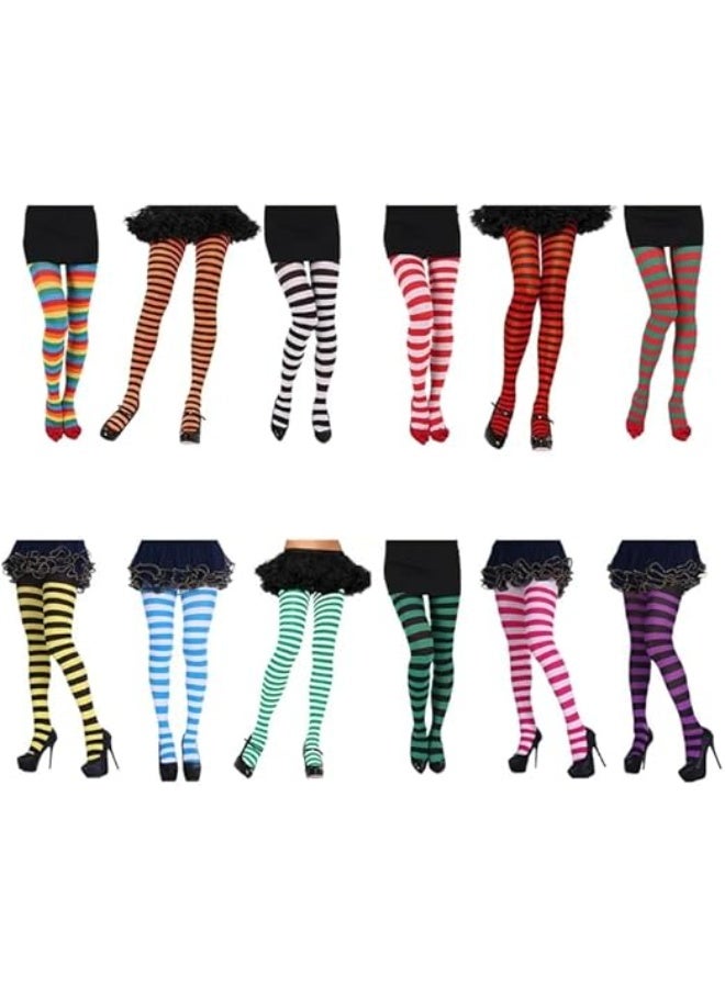 My souq Trendy Striped Women's Full-Length Tights - Bold Accessory for Party and Costume Outfits - Image 3