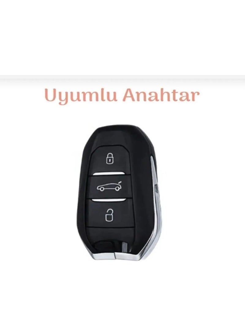 Şenyıldız Aksesuar Peugeot 208 308 508 2008 3008 5008 Rifter Key Protection Case Switchless Keyless Start  - Image 3