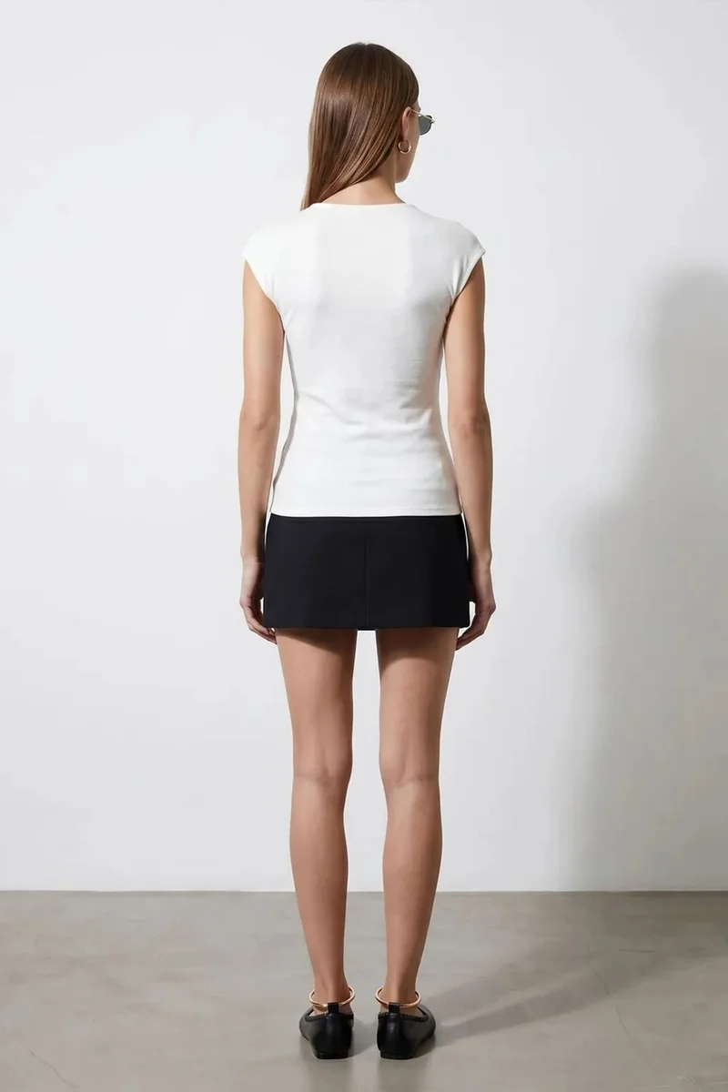 ديلفين DILVIN Women’s Slim Fit Wrap Blouse