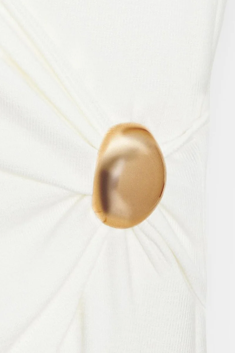 Dilvin White DILVIN Women’s Slim Fit Wrap Blouse for Women | Best Price UAE