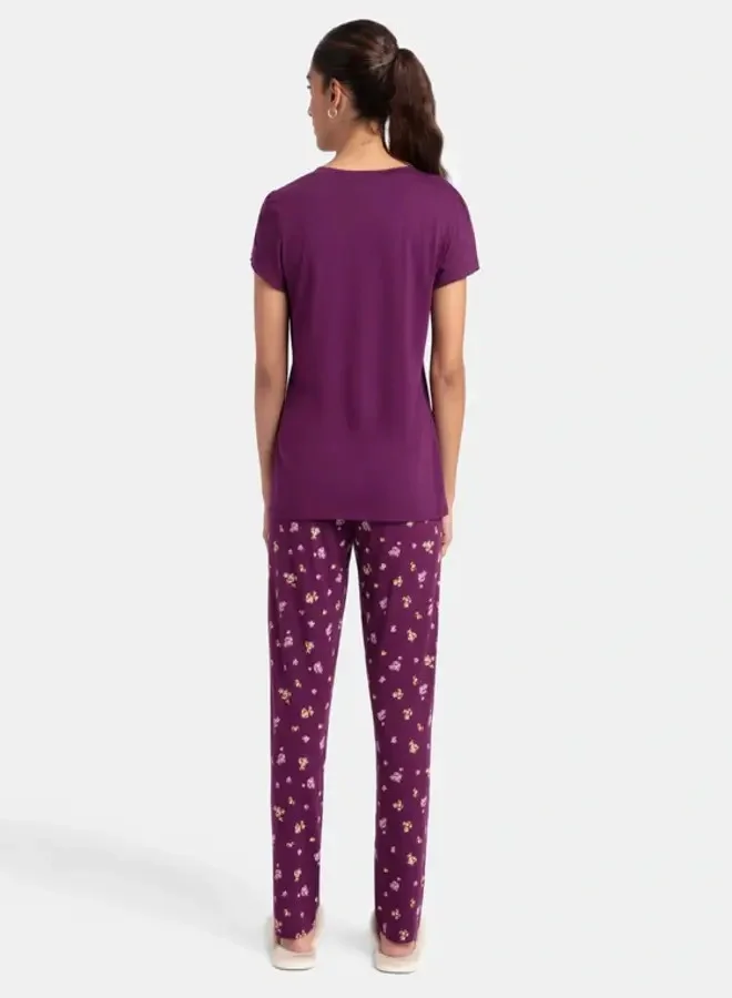 JOCKEY RX85 Women's Micro Modal Cotton Short Sleeve T-Shirt & Pyjama Sleep Set