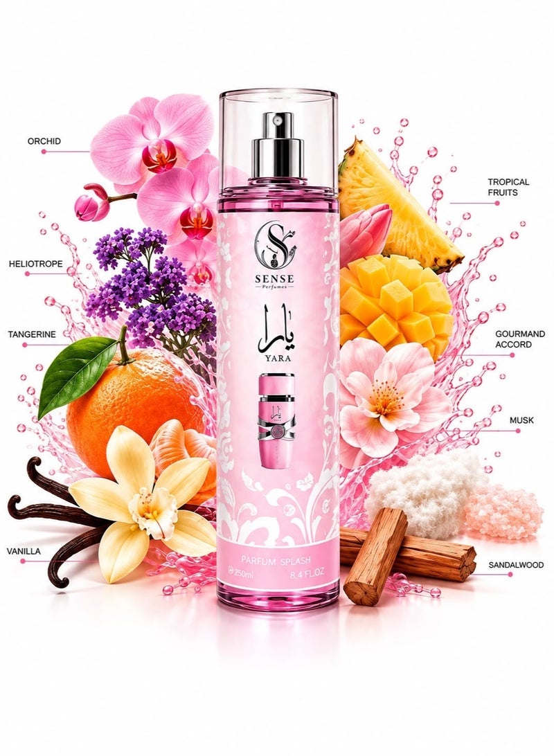 سينس برفيوم معطر جسم يارا من سينس برفيوم للنساء، 250 مل - Image 2