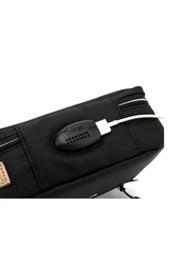 Coolbell PS-822 Camo Golden men's handbag with USB port - Image 4