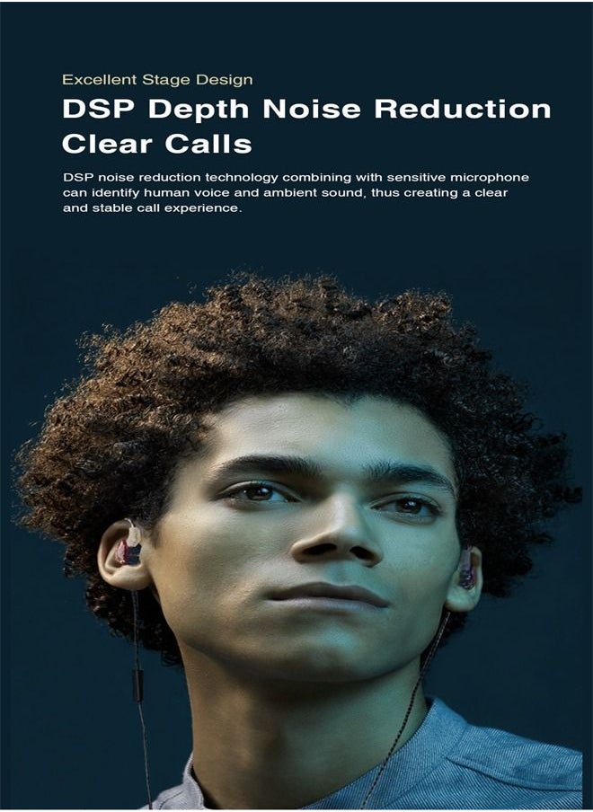 M MIAOYAN - HIFI heavy bass wired headphones, noise reduction music earplugs - Image 1