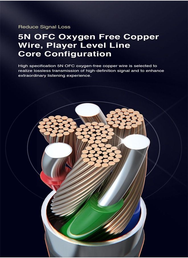M MIAOYAN - HIFI heavy bass wired headphones, noise reduction music earplugs - Image 1