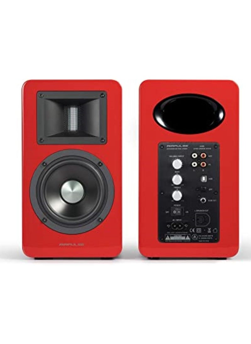 AIRPULSE - Airpulse A100 Red Active Speaker System Red - Image 1