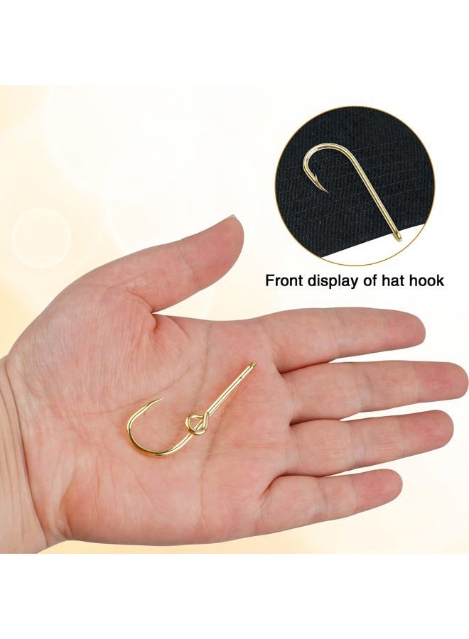 VATEICO Fishing Hook Hat Pins, 20pcs/Box Fishing Hook Hat Clip for hat tie Clasp Fashion Trend Hat Decoration Gold -20pcs - Image 5