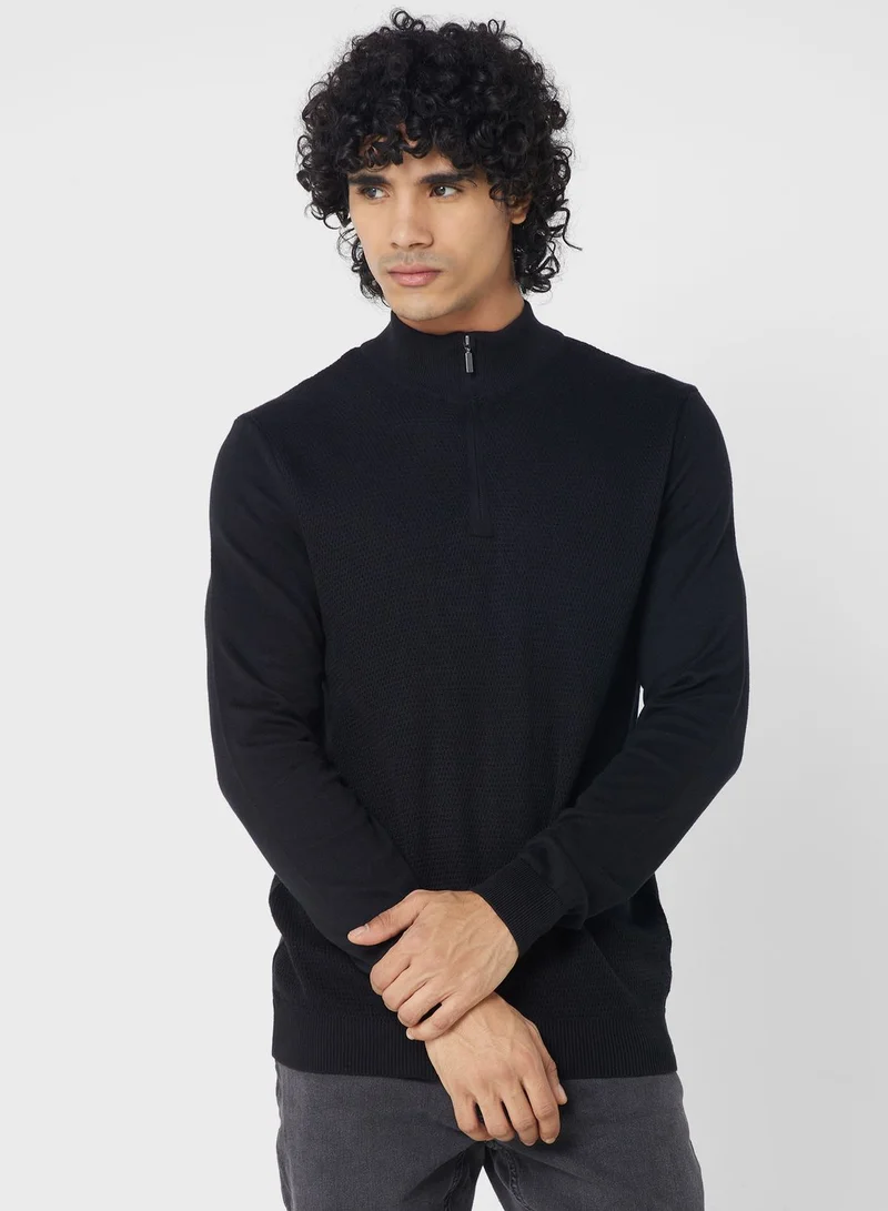 ال سي وايكيكي سترة محبوكة بنصف سحاب