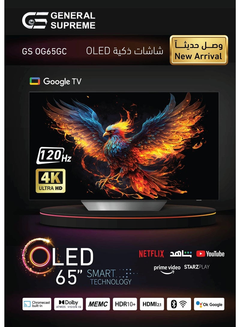 General Supreme 65 Inch OLED 4K UHD Smart, Google TV GSOG65GC, Starz Play 12 months free - Image 5