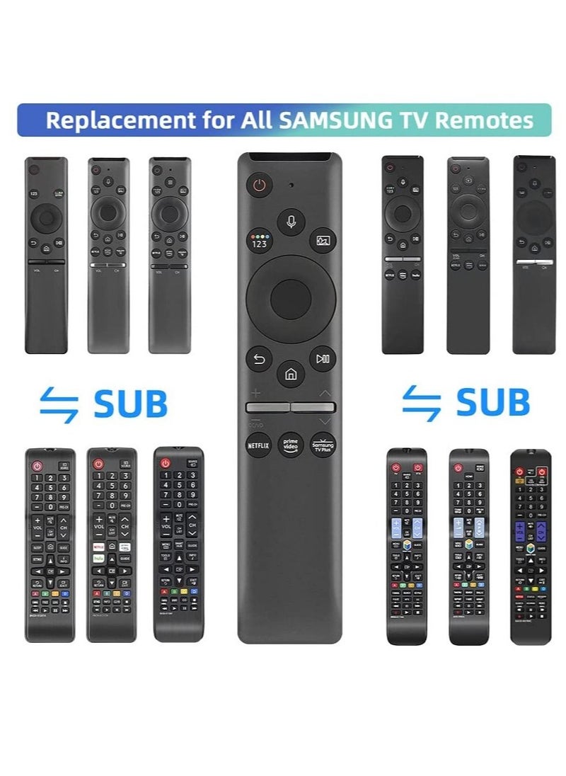 Generic Universal Voice Remote Control for Samsung TV Remote All Samsung LED QLED UHD SUHD HDR LCD HDTV 4K 3D Curved Smart TVs, with Shortcut Buttons for Netflix, Prime Video, Samsung Plus  - Image 3