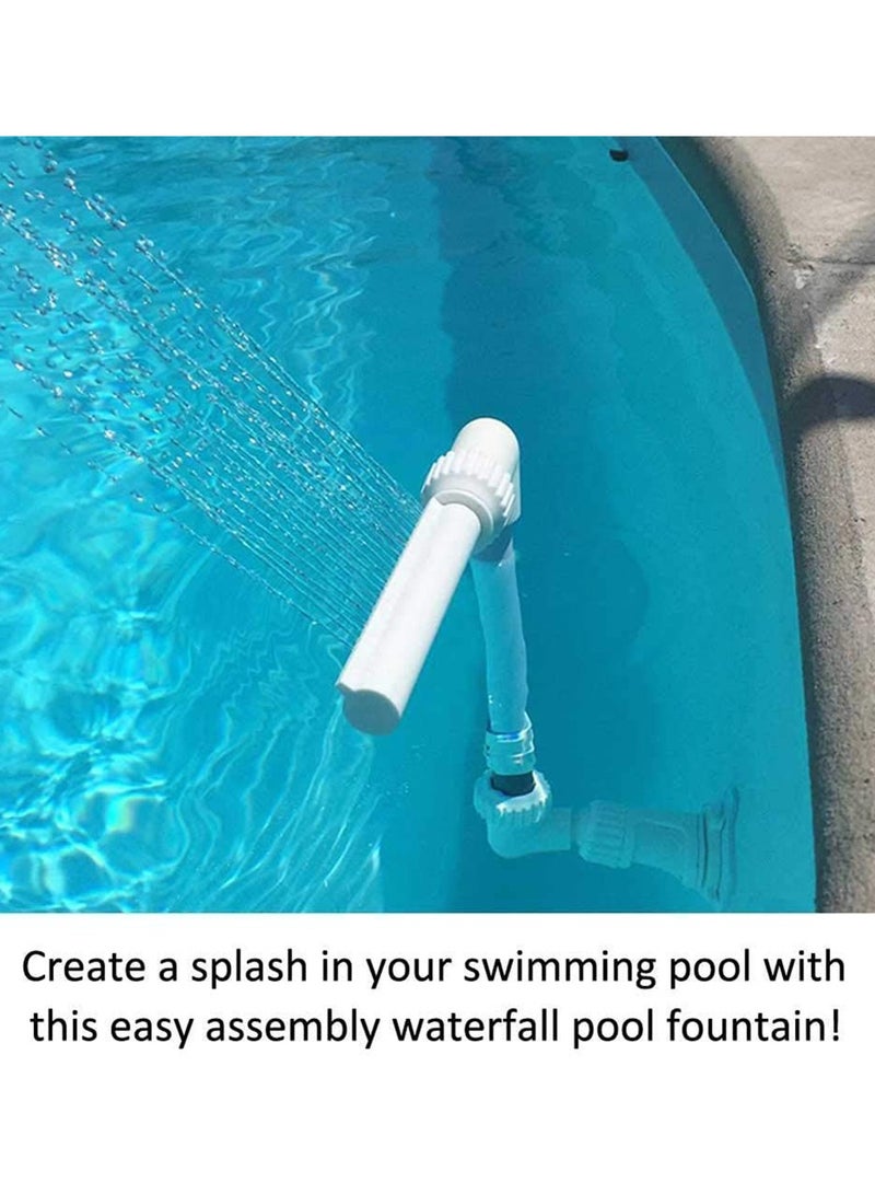 SOLARAE Pool Fountain Fun Water Sprinkler Above Flower Wall Mounted Swimming Pool Fountain And Inground Swimming Pool Waterfalls Spray Pond Decor with net for Pond or Garden Decoration - Image 3