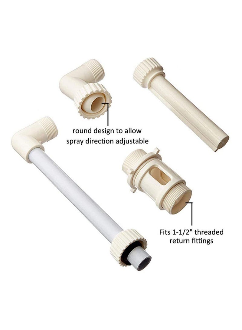 SOLARAE Pool Fountain Fun Water Sprinkler Above Flower Wall Mounted Swimming Pool Fountain And Inground Swimming Pool Waterfalls Spray Pond Decor with net for Pond or Garden Decoration - Image 2